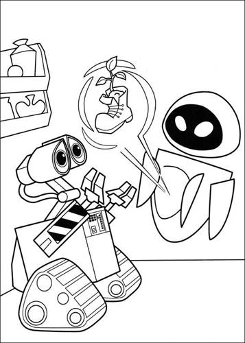 coloring wall e pages